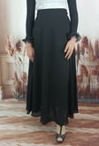 دامن کریپ حریر( بلند) کلوش